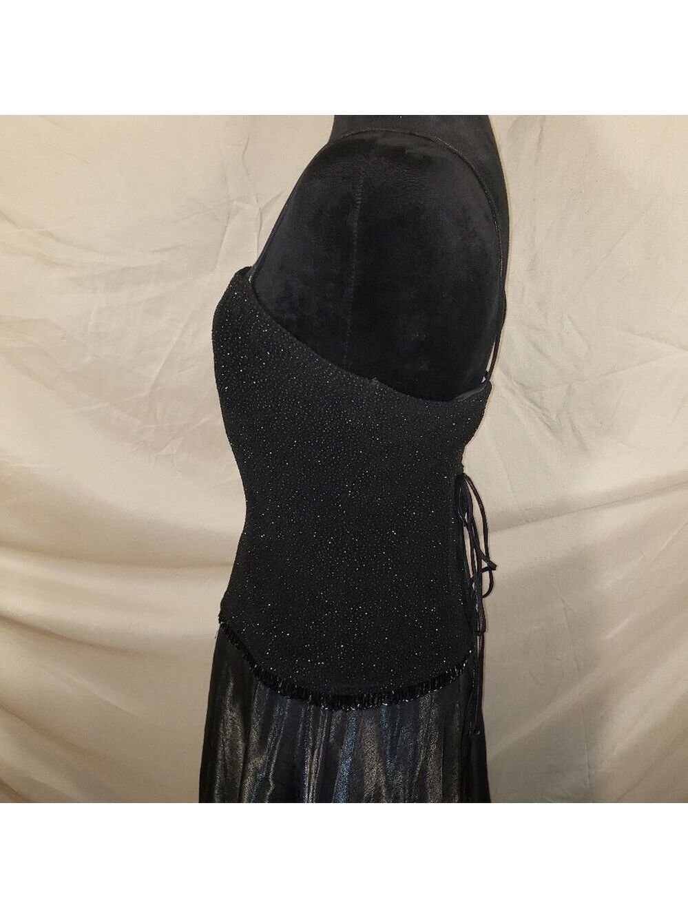 Betsy & Adam Black Sparkling Evening Gown - 14 - Picture 5 of 10